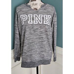 PINK Victoria's Secret S Marled Logo Sweatshirt Pullover